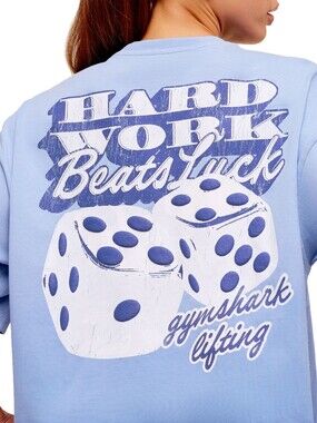 Gymshark Hard Work Dice Graphic Oversized T-Shirt | Medium | NWT | Sold Out